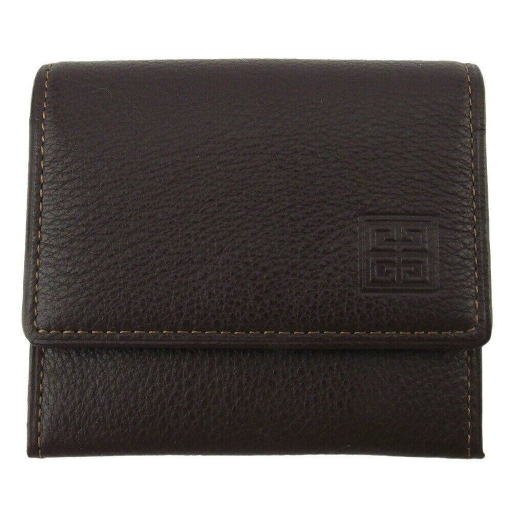GIVENCHY coin case 4G logo leather AUTH USED T19012